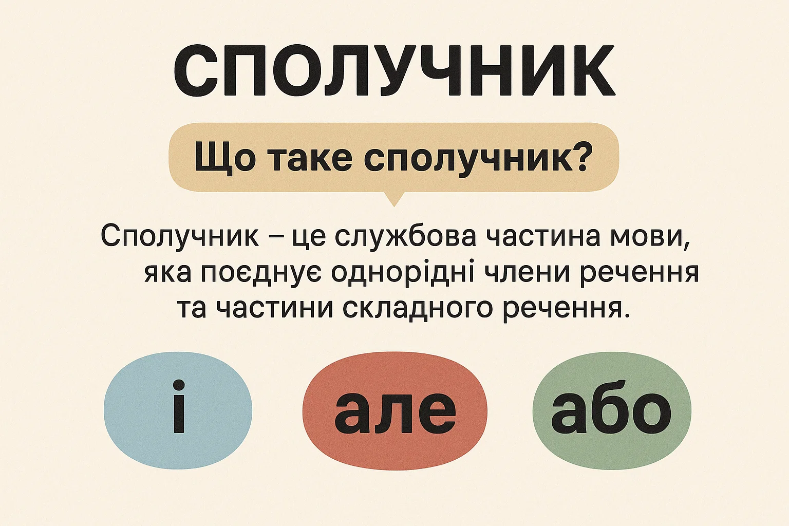 Що таке сполучник – визначення та пояснення